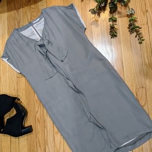 {Oilily} Opal Gray Cupro Shift Dress